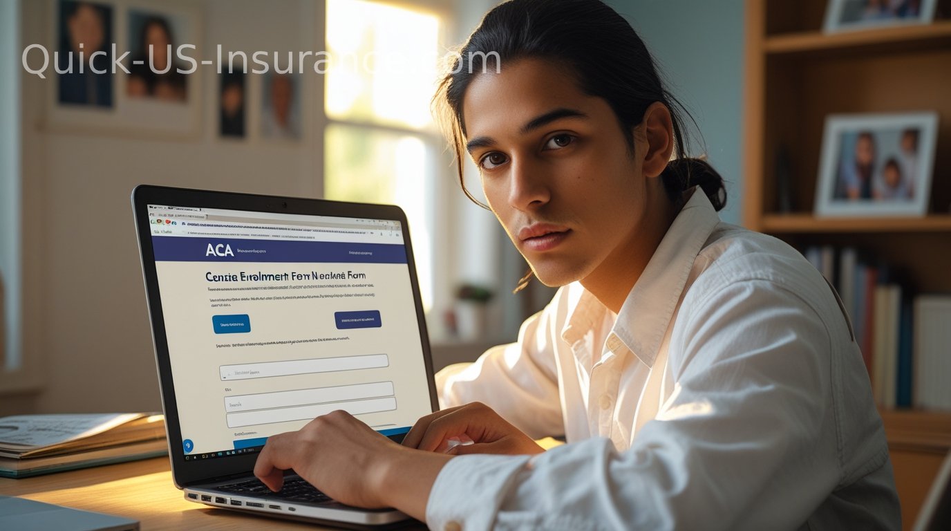 Online ACA health insurance enrollment on HealthCare.gov