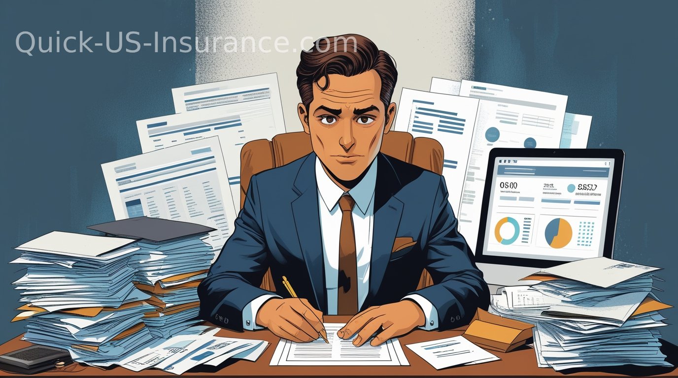Insurance company evaluating customer risk factors like age, health, and driving record